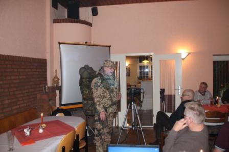 Manfred beginnt seinen Vortrag.